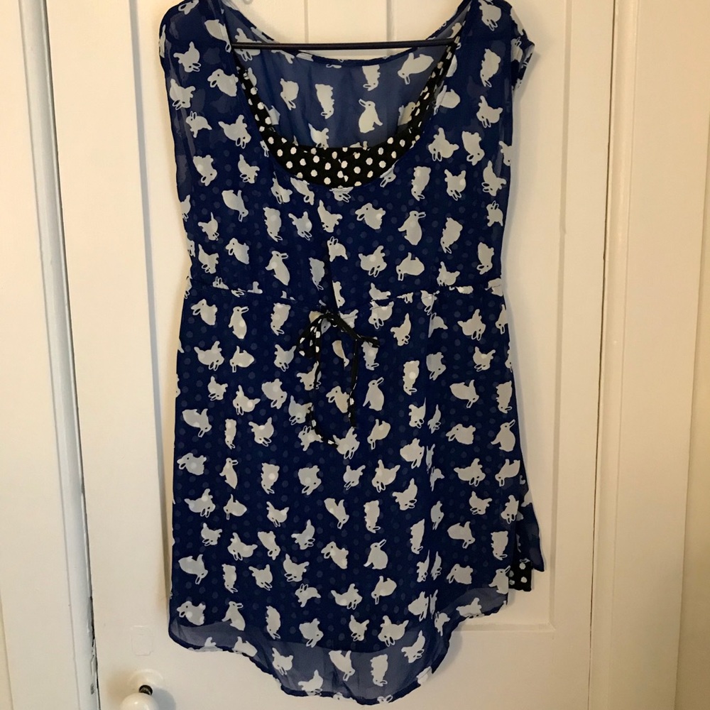 Hot Topic layered bunny tunic